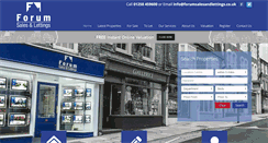 Desktop Screenshot of forumsalesandlettings.co.uk